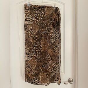 Dotti Animal Print Maxi Beach Sarong